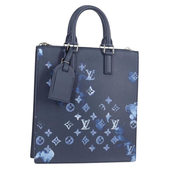 LOUIS VUITTON Water Color Sac Plat Messenger Bag Blue M57843 - Picture 1 of 16